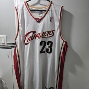 NBA Reebok White and Red Jersey